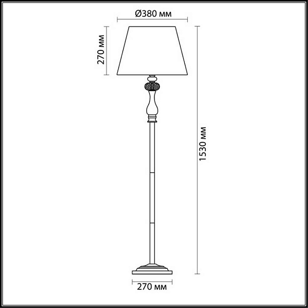 Торшер Odeon Light Classic Gaellori 3393/1F Фото № 4