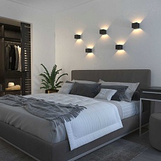 Настенный светодиодный светильник Elektrostandard Corudo Led черный MRL Led 1060 a053071 2