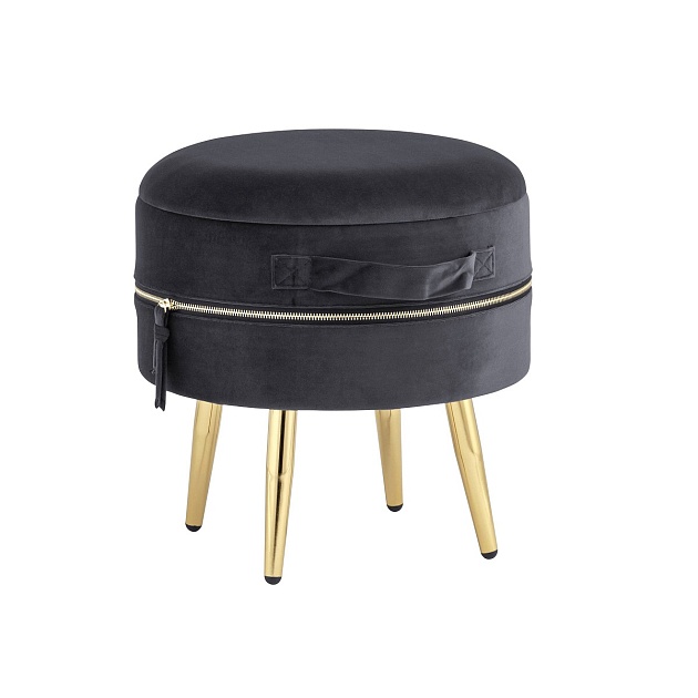 Пуф Stool Group Тильда велюр антрацит 19A206VF-MOMO-27 Фото № 1