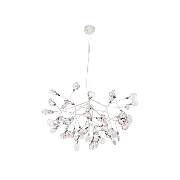 Подвесная светодиодная люстра Crystal Lux Evita SP63 White/Transparent фото 