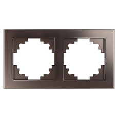 Рамка 2-постовая Stekker Катрин шоколад GFR00-7002-04 39536