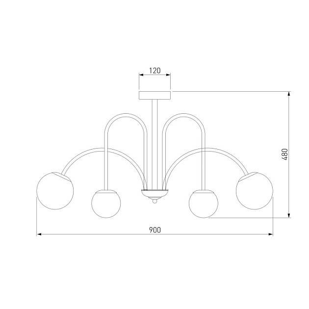 Потолочная люстра Eurosvet Alix 30177/6 латунь изображение 2 Потолочная люстра Eurosvet Alix 30177/6 латунь Фото № 2