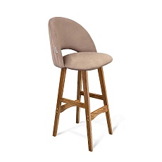 Барный стул Sheffilton SHT-ST34-1/S65 латте/дуб коричневый брашированный 7327659501