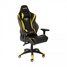 Игровое кресло AksHome Raptor желтый + черный, экокожа 45722