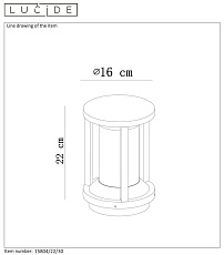 Уличный светильник Lucide Cadix 15804/22/30 2