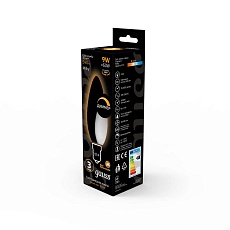 Лампа светодиодная филаментная Gauss E14 9W 3000К матовая 103201109 2