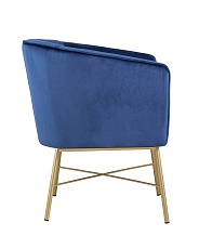 Кресло Stool Group Шале велюр синий FALETTE BLUE 2