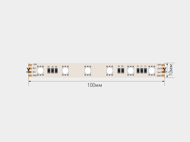 Светодиодная лента SWG PRO SWG5PT60-24-14.4-WS2811RGB 032669 Фото № 1