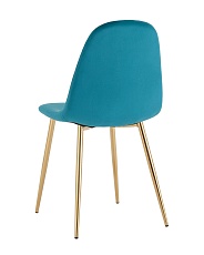 Кухонный стул Stool Group Валенсия SN велюр аквамарин золотые ножки OS-001L HLR-59 gl 4