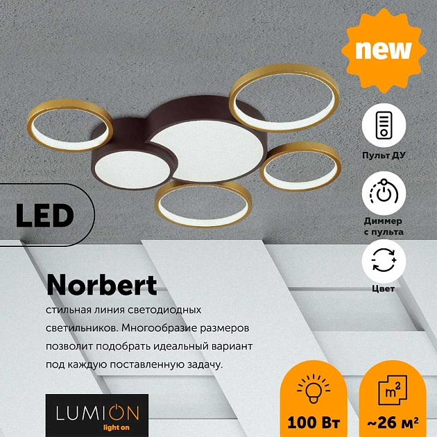 Потолочный светодиодный светильник Lumion Ledio Norbert 5255/99CL фото 2