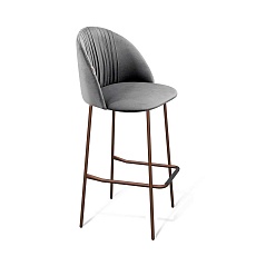 Барный стул Sheffilton SHT-ST35-1/S29 угольно-серый/медный металлик 3514032103