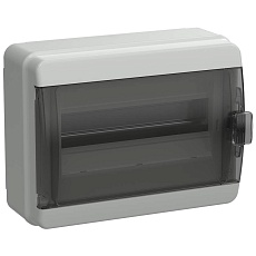 TEKFOR Корпус пластиковый КМПн-12 IP65 черная прозрачная дверь IEK TF5-KP72-N-12-65-K03-K02