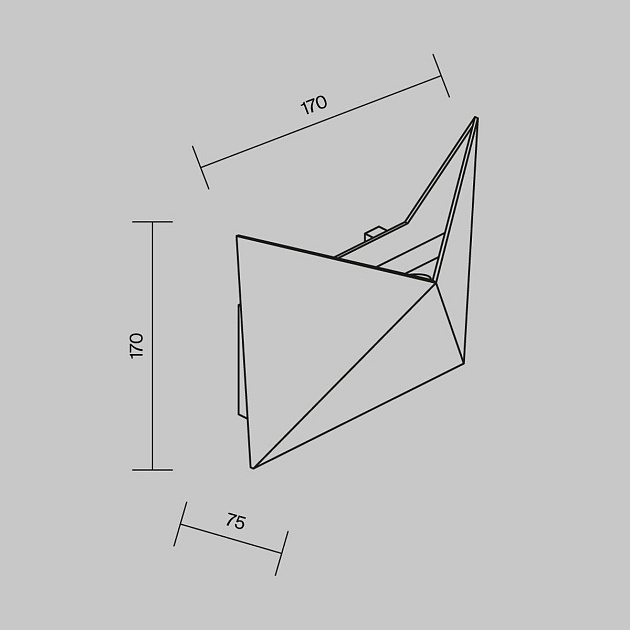 Уличный настенный светодиодный светильник Maytoni Beekman O802WL-L7B Фото № 2