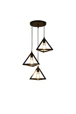 Люстра подвесная Alfa Light F3524-46 Black E27*2