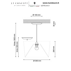 Подвесной светильник Lucia Tucci Lotte 213.1 1