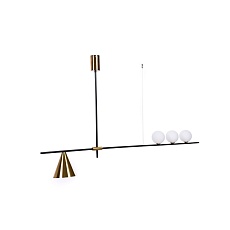 Подвесной светильник Lumina Deco Renzo LDP 6043-4 BK+MD 3