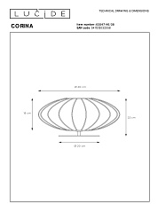 Настольная лампа Lucide Corina 03547/40/38 1