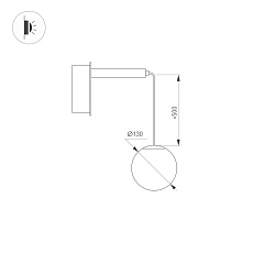 Бра Arlight SP-Beads-Wall-Hang-R130-6W Day4000 037065 1