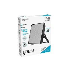 Прожектор светодиодный Gauss Evo 20W 6500К 687511320 1