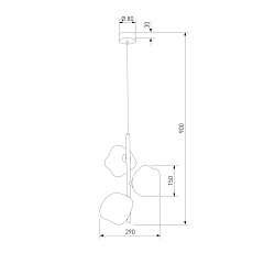 Подвесной светильник TK Lighting 11036 Lava Brown a071853 3