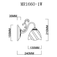 Бра MyFar Nicole MR1660-1W 1