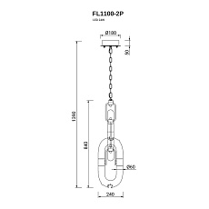 Подвесной светильник Fluorite Anelli FL1100-2P 1