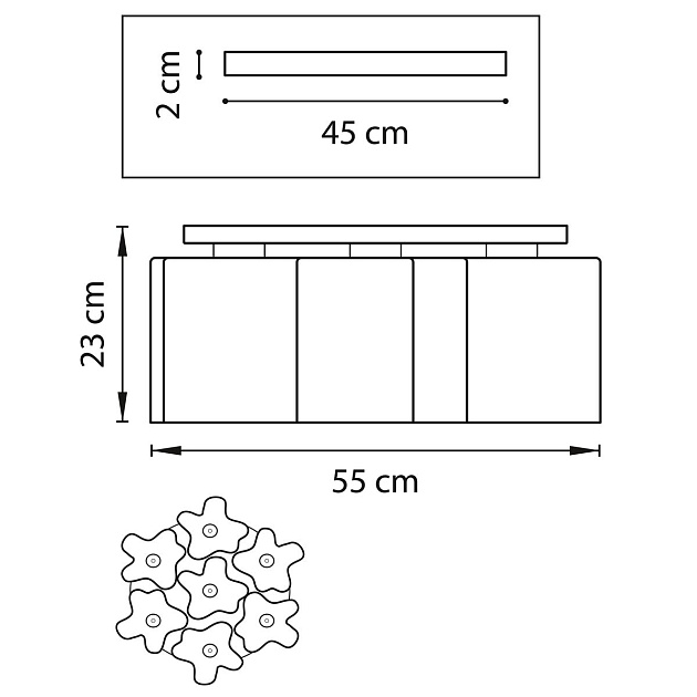 Потолочная люстра Lightstar Nubi 802073 Фото № 3