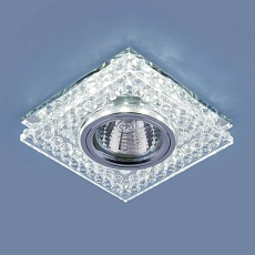 Встраиваемый светильник Elektrostandard 8391 MR16 CL/SL прозрачный/серебро a036609 2