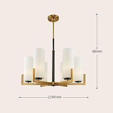 Подвесная люстра Maytoni Fortano MOD089PL-06BS 2