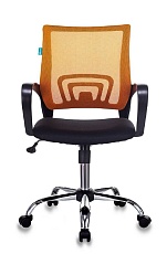 Офисное кресло Бюрократ CH-695N/SL/OR/BLACK спинка сетка оранжевый TW-38-3 сиденье черный TW-11 крестовина хром 1