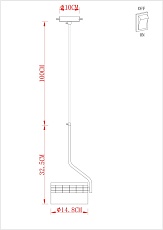Подвесной светодиодный светильник Arte Lamp Mosaic A2094SP-1GO 1