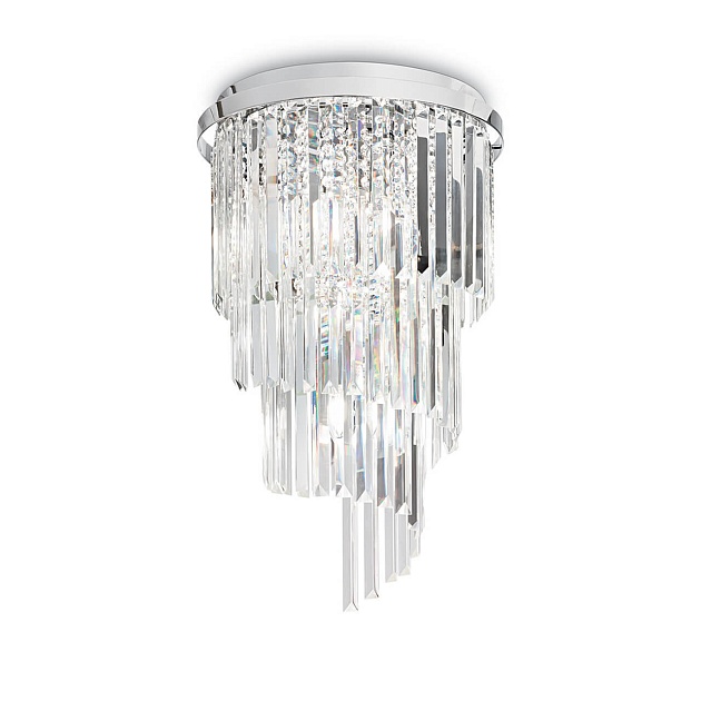 Потолочная люстра Ideal Lux Carlton PL8 Cromo 168920 изображение 1 Потолочная люстра Ideal Lux Carlton PL8 Cromo 168920 Фото № 1