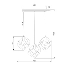 Подвесной светильник TK Lighting 190 Alambre 1