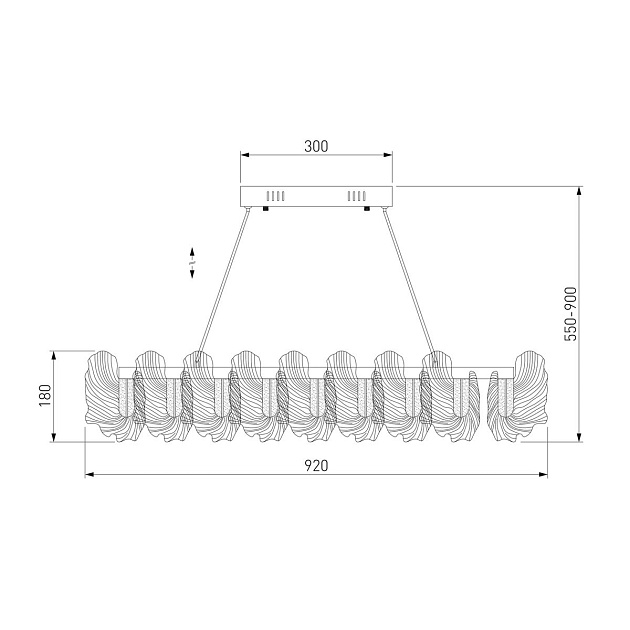 Подвесной светодиодный светильник Bogates Farfalla 90376/1 Фото № 2
