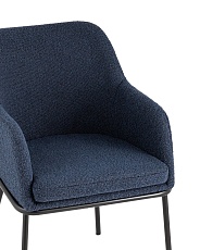 Кухонный стул с подлокотниками Stool Group Кози ткань букле синий AV 318-L06-08 1