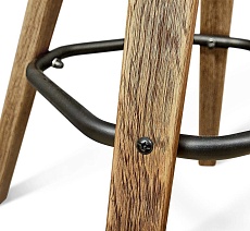 Барный стул Sheffilton SHT-ST19/S93 черный/браш.коричневый/черный муар 1019867901 4