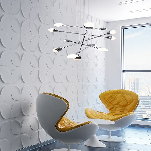 Подвесная светодиодная люстра Gerhort G61295/12CR Фото № 2