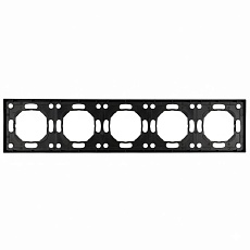 Рамка STEKKER, PFR00-5005-05 5-местная, серия Эмили, черный уголь, soft touch 49862 4