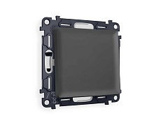 Комплект механизма 1-кл выключателя AMBRELLA VOLT ALFA Графит мягкое касание QUANT (AP9010, VM101) MA901010