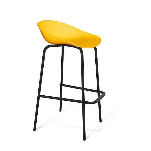 Барный стул Sheffilton SHT-ST19/S29 желтый/черный муар 8030296504 изображение 1 Барный стул Sheffilton SHT-ST19/S29 желтый/черный муар 8030296504 Фото № 1