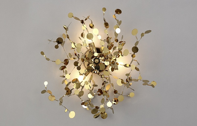 Бра Crystal Lux GARDEN AP-PL3 D400 GOLD Фото № 3