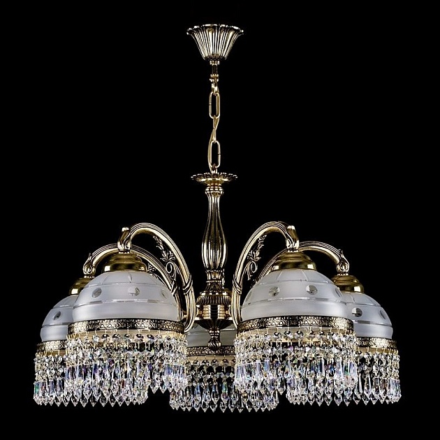 Подвесная люстра Artglass Cassandra V. Brass Antique CE Фото № 1