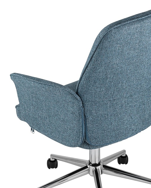 Кресло руководителя Stool Group Simona голубой THOMASINA TWEED BLUE изображение 5 Кресло руководителя Stool Group Simona голубой THOMASINA TWEED BLUE Фото № 5