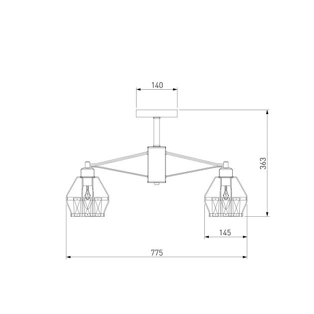 Потолочная люстра Eurosvet 70075/8 черный Фото № 2