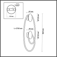 Настенный светодиодный светильник Odeon Light Hightech 4391/30WL 3