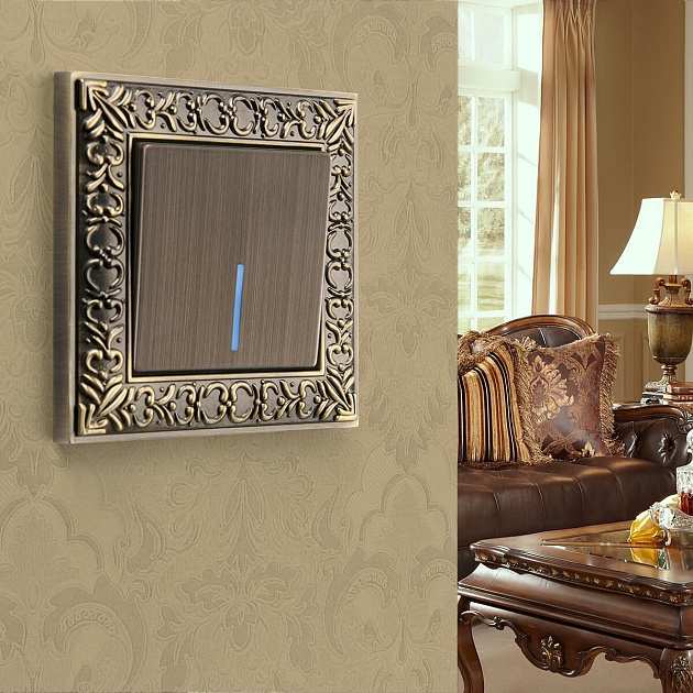 Рамка Werkel Antik на 1 пост бронза WL07-Frame-01 4690389054358 Фото № 2