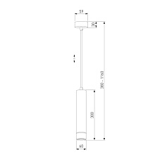 Подвесной светильник Eurosvet DLN107 GU10 черный/золото 1