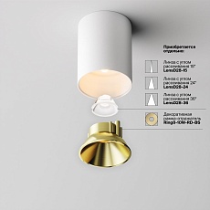 Потолочный светодиодный светильник Maytoni Technical Ceiling Alfa LED C064CL-8W2.7K-RD-WB 2