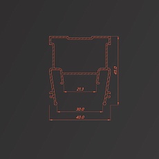 Разделительный профиль Flexy для натяжных потолков 6838 LINE 30 1