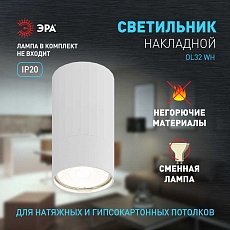 Настенно-потолочный светильник ЭРА OL32 WH Б0056377 3